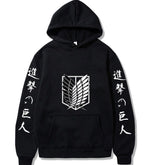 Attack on Titan Hoodie Anime Hoodies Oversized Sweatshirts Cosplay Pullovers Loose Streetwear Winter Warm Men's Clothes Women's - Animehouse